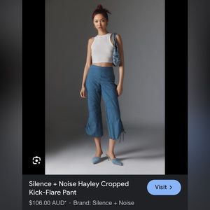 Silence and Noise - Hayley Cropped Kick-Flare Pant - Urban Outfitters